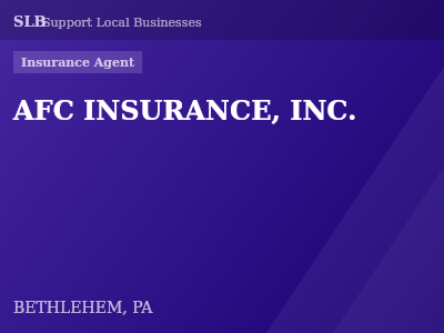 AFC INSURANCE, INC. — Insurance Agent in BETHLEHEM, PA