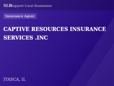 CAPTIVE RESOURCES INSURANCE SERVICES .INC — Insurance Agent in ITASCA, IL