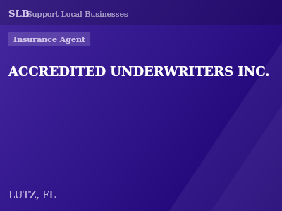ACCREDITED UNDERWRITERS INC. — Insurance Agent in LUTZ, FL
