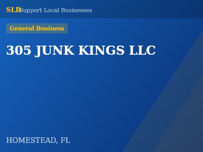 305 JUNK KINGS LLC — General Business in HOMESTEAD, FL