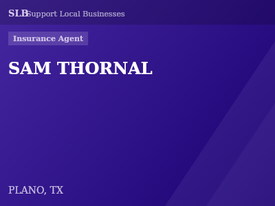 SAM THORNAL — Insurance Agent in PLANO, TX