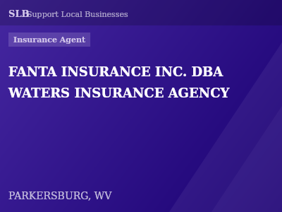 FANTA INSURANCE INC. DBA WATERS INSURANCE AGENCY — Insurance Agent in PARKERSBURG, WV