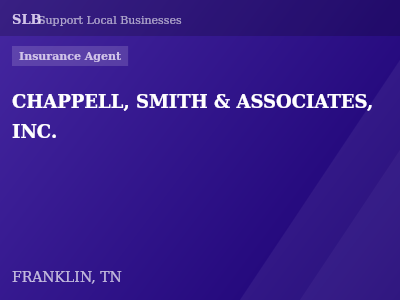CHAPPELL, SMITH & ASSOCIATES, INC. — Insurance Agent in FRANKLIN, TN