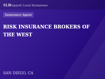 RISK INSURANCE BROKERS OF THE WEST — Insurance Agent in SAN DIEGO, CA