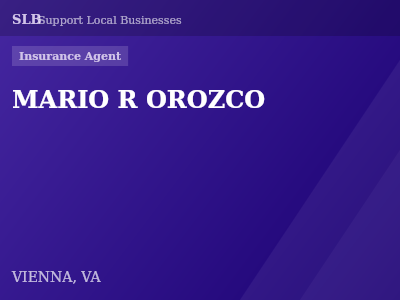 MARIO R OROZCO — Insurance Agent in VIENNA, VA
