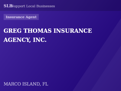 GREG THOMAS INSURANCE AGENCY, INC. — Insurance Agent in MARCO ISLAND, FL