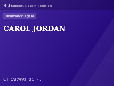 CAROL JORDAN — Insurance Agent in CLEARWATER, FL