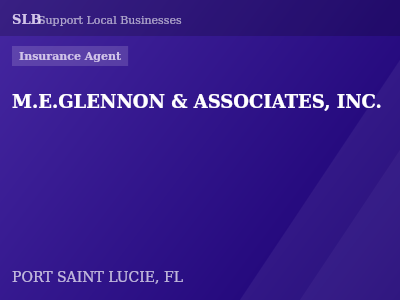 M.E.GLENNON & ASSOCIATES, INC. — Insurance Agent in PORT SAINT LUCIE, FL