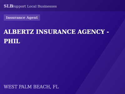 ALBERTZ INSURANCE AGENCY - PHIL — Insurance Agent in WEST PALM BEACH, FL