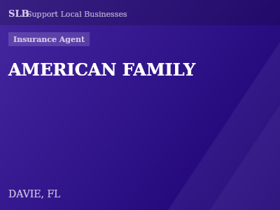 AMERICAN FAMILY — Insurance Agent in DAVIE, FL