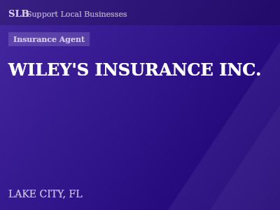 WILEY'S INSURANCE INC. — Insurance Agent in LAKE CITY, FL
