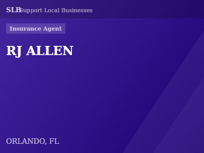 RJ ALLEN — Insurance Agent in ORLANDO, FL
