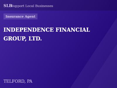 INDEPENDENCE FINANCIAL GROUP, LTD. — Insurance Agent in TELFORD, PA