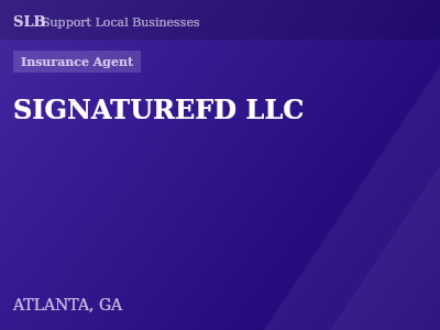 SIGNATUREFD LLC — Insurance Agent in ATLANTA, GA