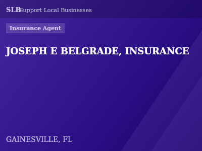 JOSEPH E BELGRADE, INSURANCE — Insurance Agent in GAINESVILLE, FL