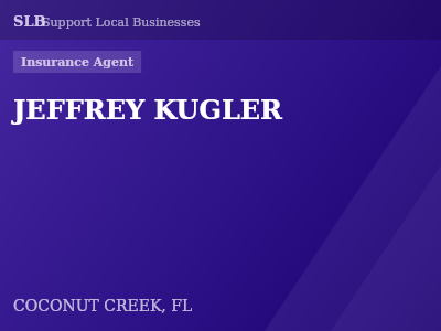 JEFFREY KUGLER — Insurance Agent in COCONUT CREEK, FL