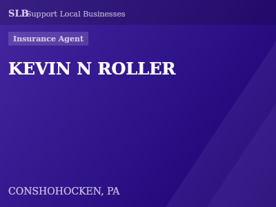 KEVIN N ROLLER — Insurance Agent in CONSHOHOCKEN, PA