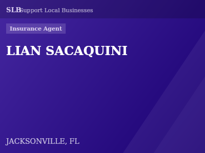 LIAN SACAQUINI — Insurance Agent in JACKSONVILLE, FL