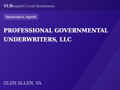 PROFESSIONAL GOVERNMENTAL UNDERWRITERS, LLC — Insurance Agent in GLEN ALLEN, VA
