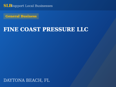 FINE COAST PRESSURE LLC — General Business in DAYTONA BEACH, FL