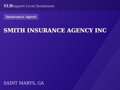 SMITH INSURANCE AGENCY INC — Insurance Agent in SAINT MARYS, GA
