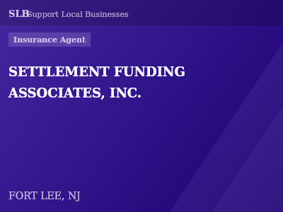 SETTLEMENT FUNDING ASSOCIATES, INC. — Insurance Agent in FORT LEE, NJ