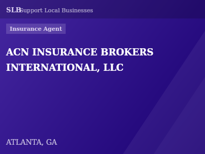 ACN INSURANCE BROKERS INTERNATIONAL, LLC — Insurance Agent in ATLANTA, GA