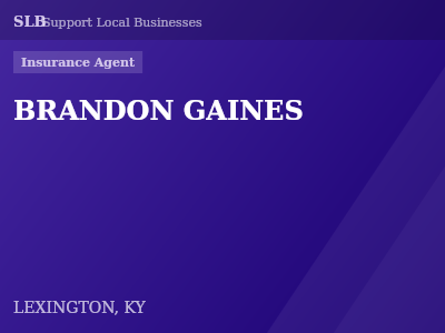 BRANDON GAINES — Insurance Agent in LEXINGTON, KY