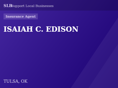 ISAIAH C. EDISON — Insurance Agent in TULSA, OK