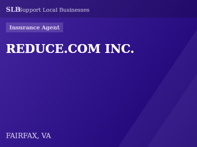 REDUCE.COM INC. — Insurance Agent in FAIRFAX, VA