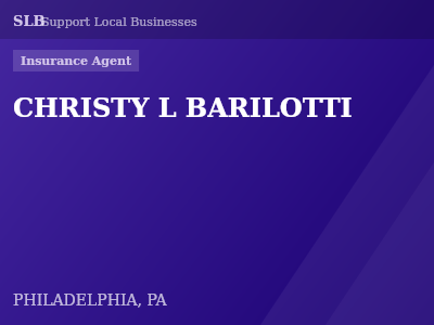 CHRISTY L BARILOTTI — Insurance Agent in PHILADELPHIA, PA