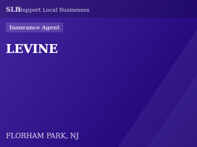 LEVINE — Insurance Agent in FLORHAM PARK, NJ