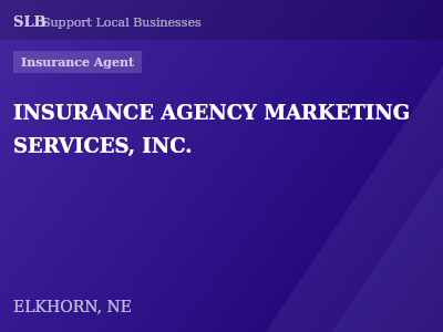 INSURANCE AGENCY MARKETING SERVICES, INC. — Insurance Agent in ELKHORN, NE