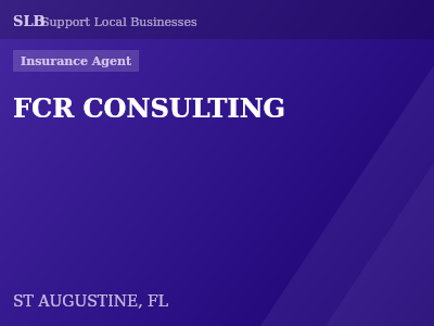 FCR CONSULTING — Insurance Agent in ST AUGUSTINE, FL