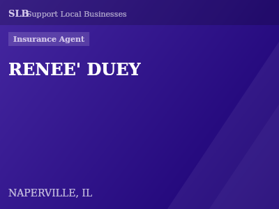 RENEE' DUEY — Insurance Agent in NAPERVILLE, IL
