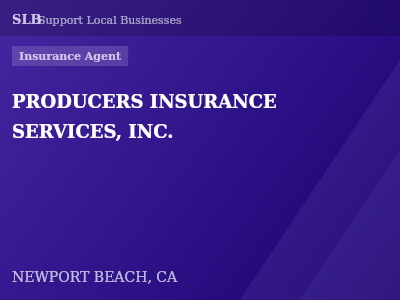 PRODUCERS INSURANCE SERVICES, INC. — Insurance Agent in NEWPORT BEACH, CA