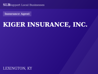 KIGER INSURANCE, INC. — Insurance Agent in LEXINGTON, KY