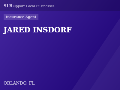 JARED INSDORF — Insurance Agent in ORLANDO, FL