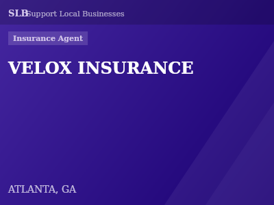 VELOX INSURANCE — Insurance Agent in ATLANTA, GA