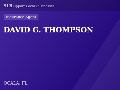 DAVID G. THOMPSON — Insurance Agent in OCALA, FL