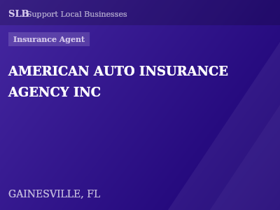 AMERICAN AUTO INSURANCE AGENCY INC — Insurance Agent in GAINESVILLE, FL