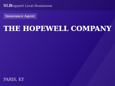 THE HOPEWELL COMPANY — Insurance Agent in PARIS, KY