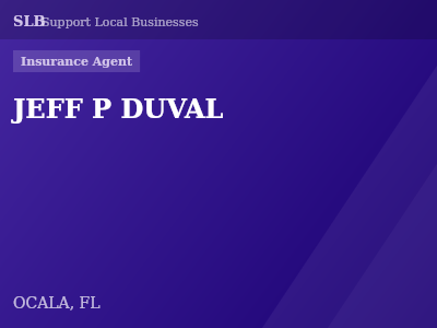 JEFF P DUVAL — Insurance Agent in OCALA, FL