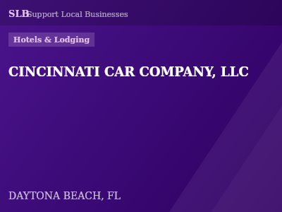 CINCINNATI CAR COMPANY, LLC — Hotels & Lodging in DAYTONA BEACH, FL