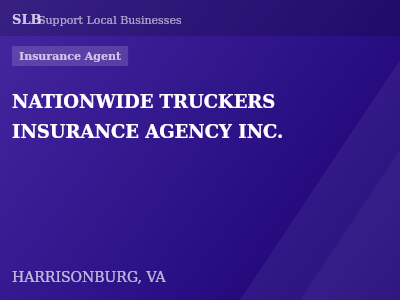 NATIONWIDE TRUCKERS INSURANCE AGENCY INC. — Insurance Agent in HARRISONBURG, VA