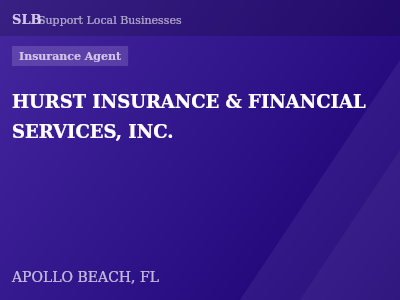 HURST INSURANCE & FINANCIAL SERVICES, INC. — Insurance Agent in APOLLO BEACH, FL