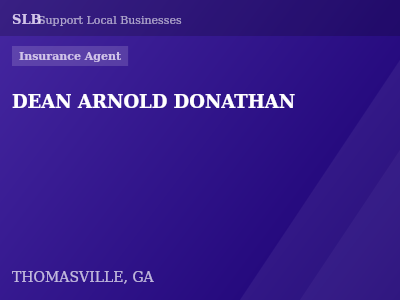 DEAN ARNOLD DONATHAN — Insurance Agent in THOMASVILLE, GA