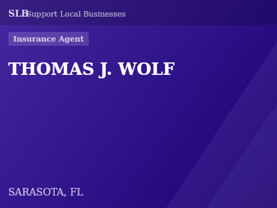 THOMAS J. WOLF — Insurance Agent in SARASOTA, FL