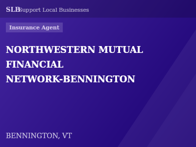 NORTHWESTERN MUTUAL FINANCIAL NETWORK-BENNINGTON — Insurance Agent in BENNINGTON, VT