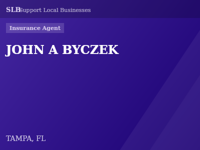 JOHN A BYCZEK — Insurance Agent in TAMPA, FL